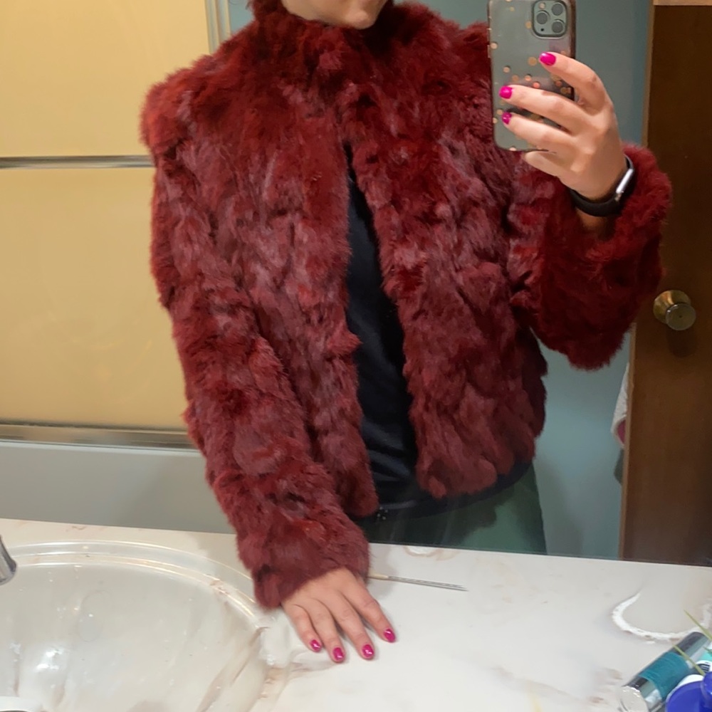 Wilson leather fur jacket